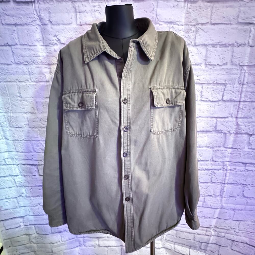 GUIDE GEAR heavyweight lined Army Green overshirt/jacket Size XL